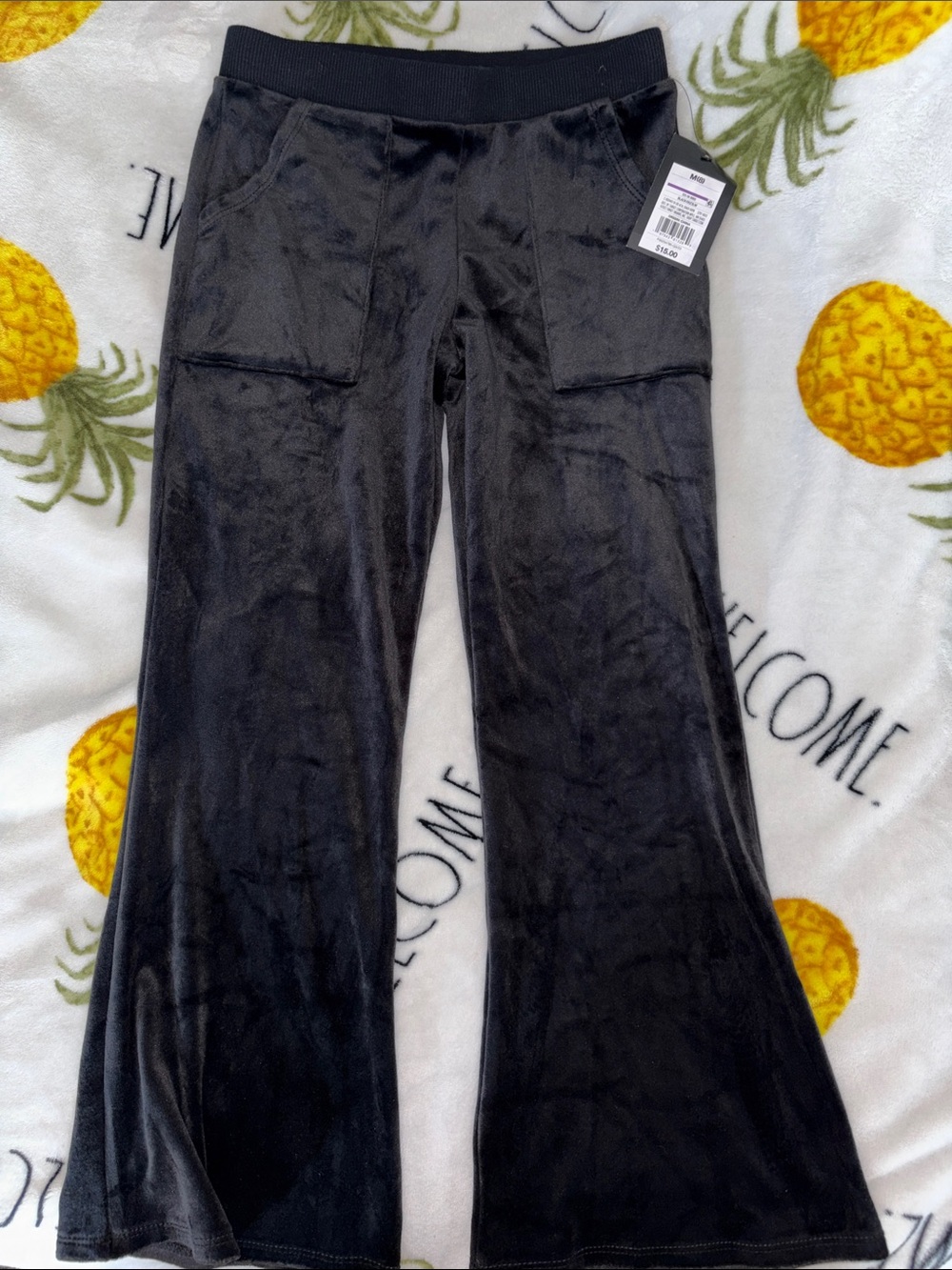 Art class  Black Velvet Wide Leg Pants kids size 8